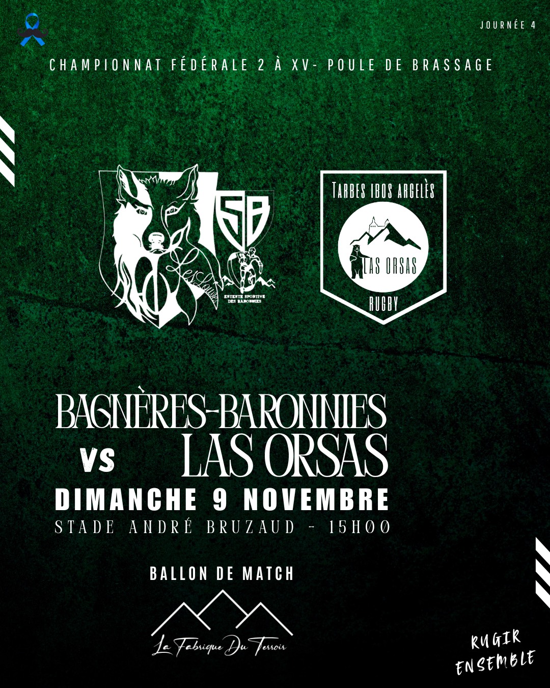 Prochain match Féminines Fédérale 2 Stade Bagnerais