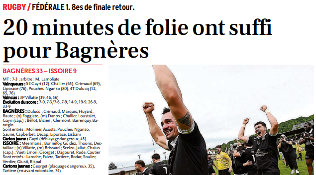 Article NRP Stade Bagnerais 2026-05-10