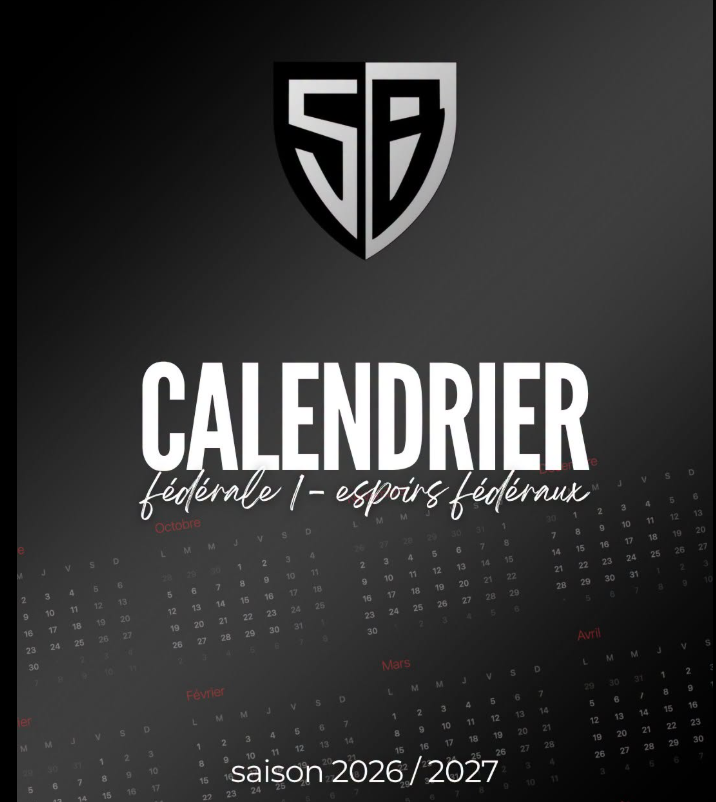 Calendrier saison 2026-2027 - Stade Bagnerais